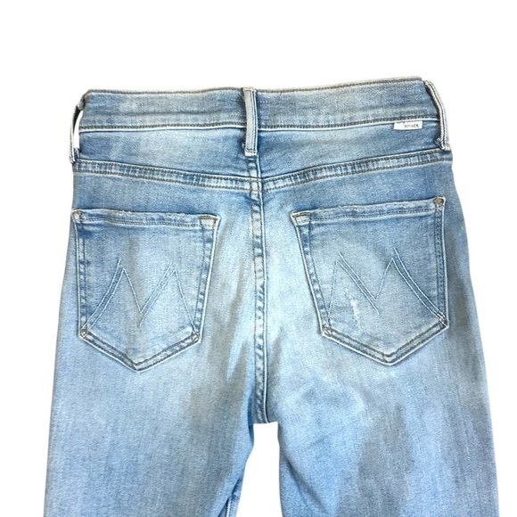 Mother The Stunner Zip Ankle Step Chew Jeans In Poisoned Petals Size 26 - Picture 12 of 15